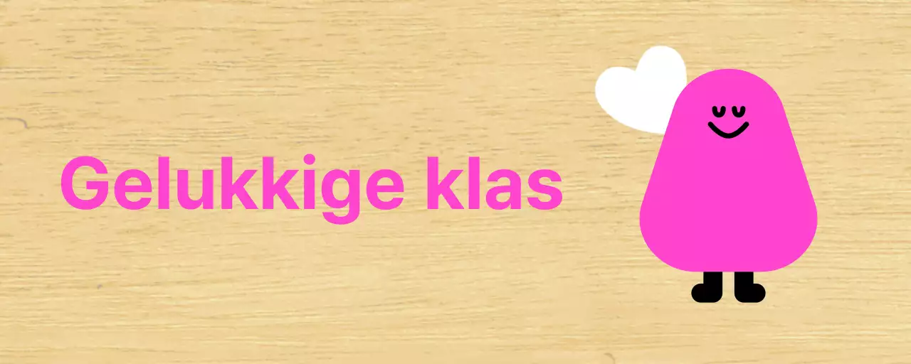 Roze Karakter Geïllustreerde Kleuterklasgids