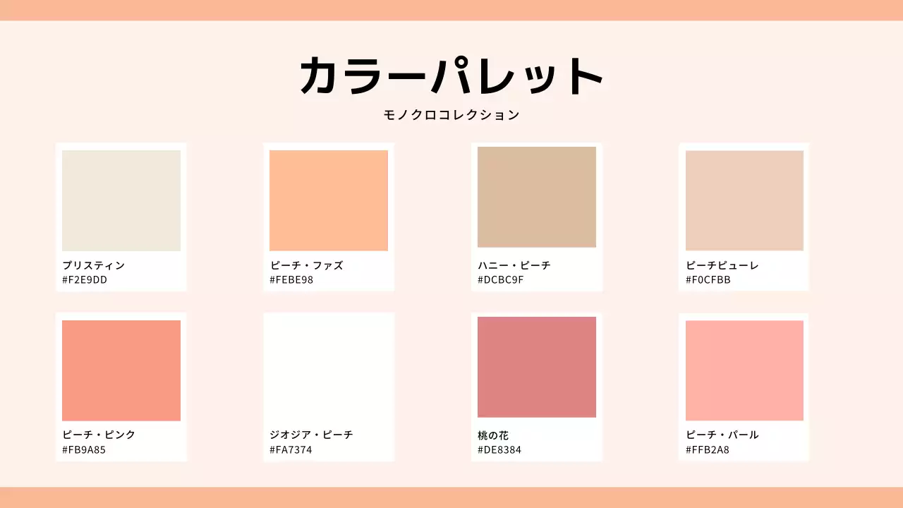 ピーチ シンプル トレンド 計画書 プレゼンテーション