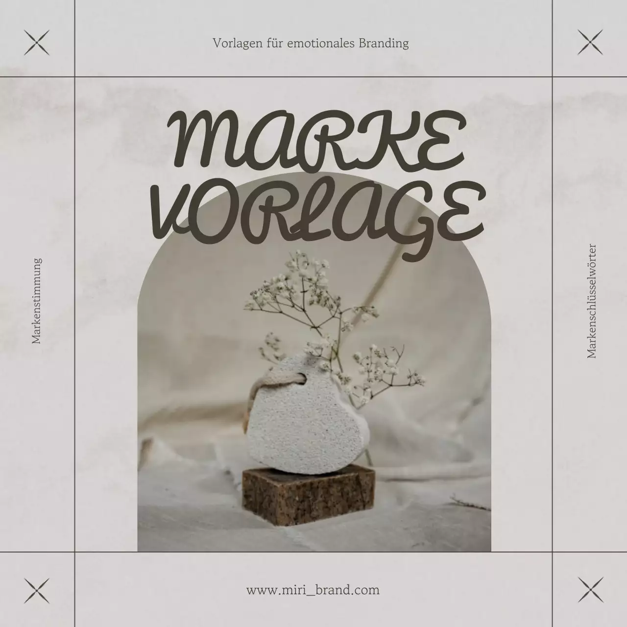 Beige und Braun für modernes emotionales Branding