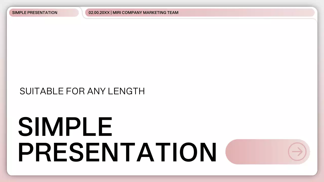 Pink Minimal Guide Presentation