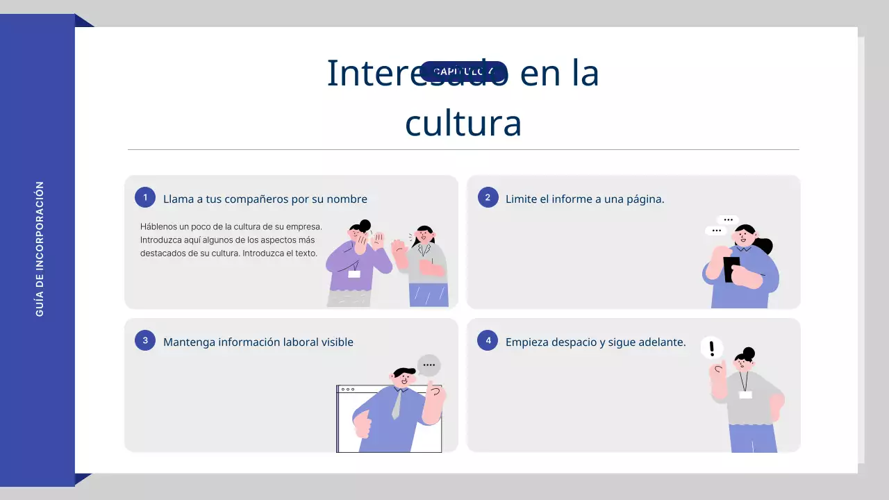 Material de formación en RRHH de Blue's