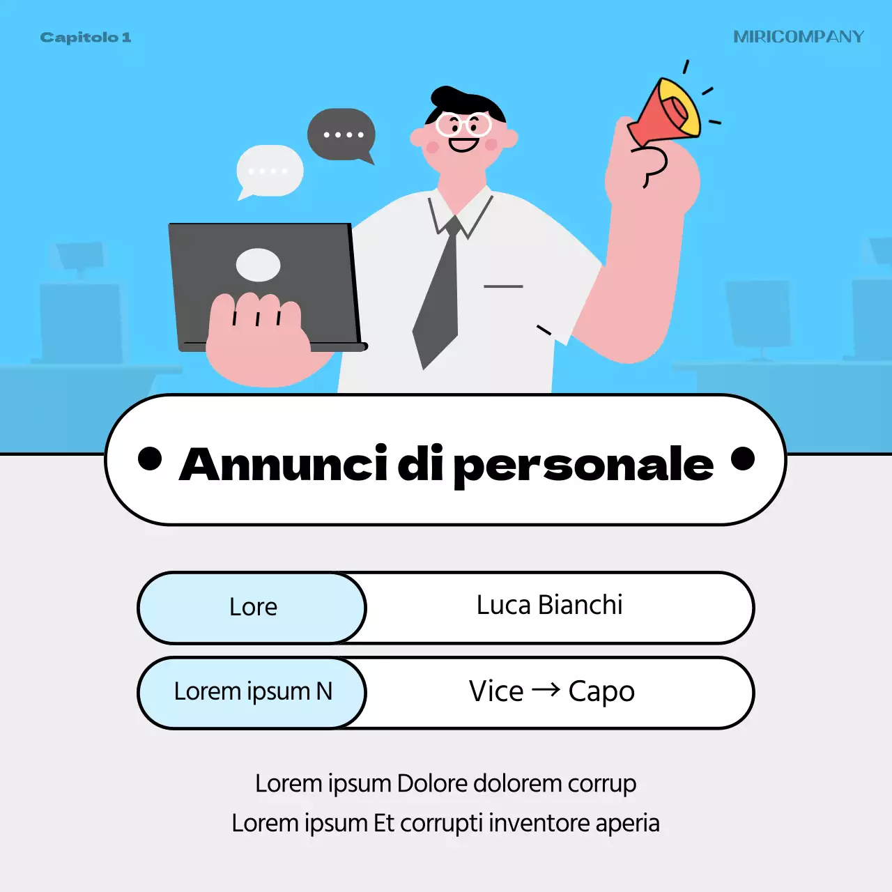 Un annuncio grigio e arcobaleno HR di un anno