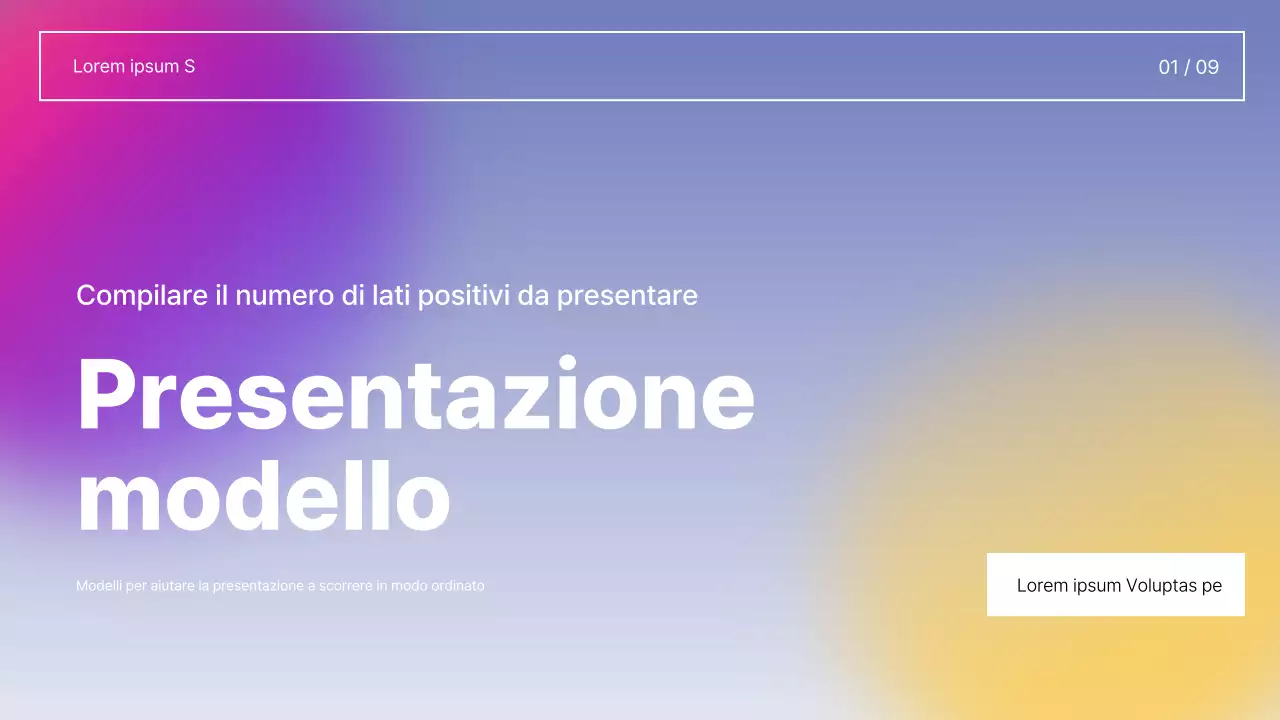 Relazioni scritte a mano semplici e presentabili, in viola e giallo.