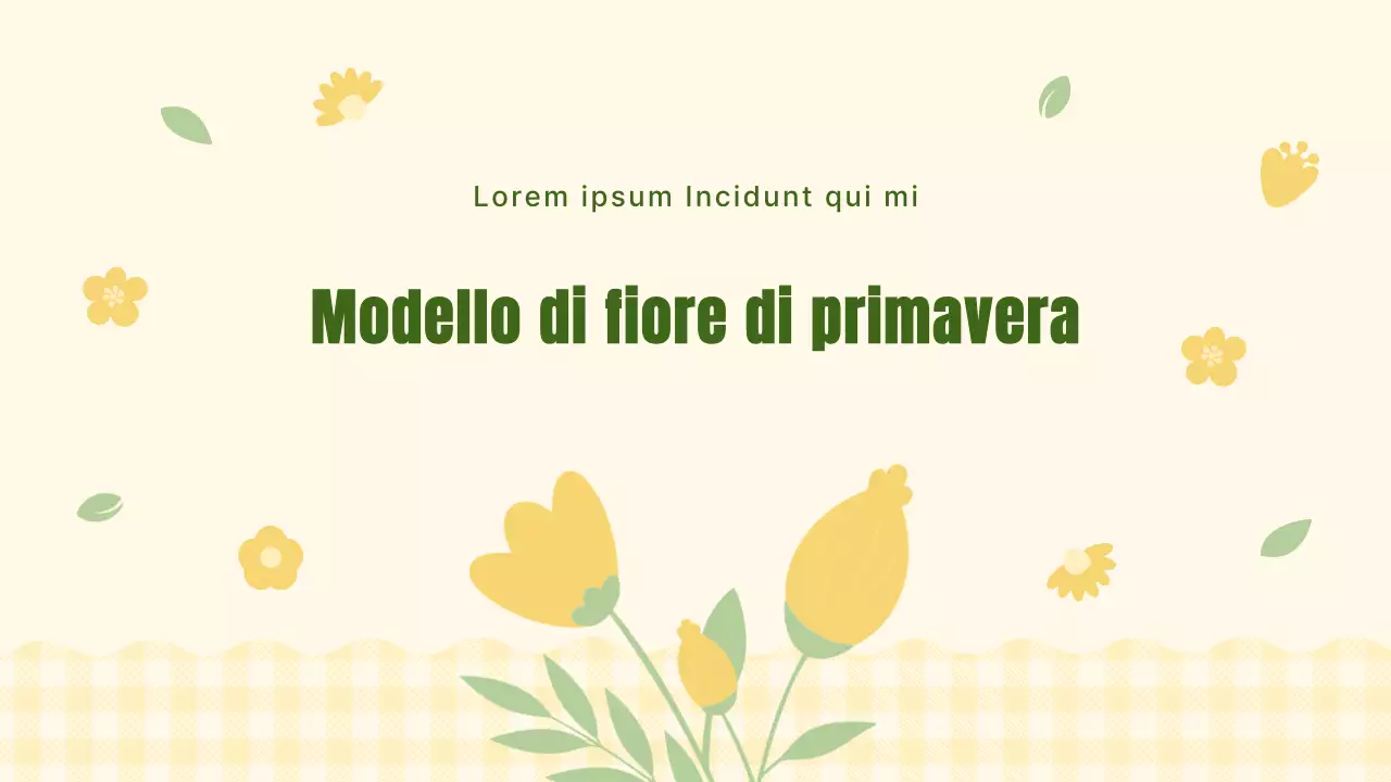Pianificatore a sfondo floreale giallo e grazioso