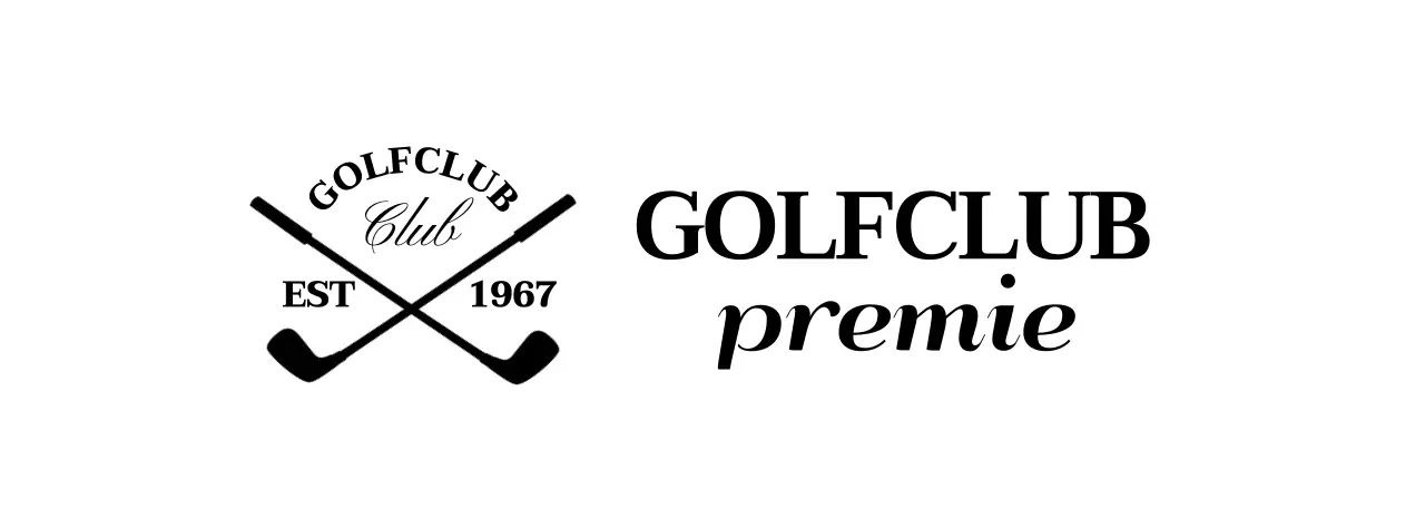 Golfclubs met het golfclublogo voor een stijlvolle look