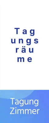 Leitfaden für Tagungsräume mit blauem Farbverlauf