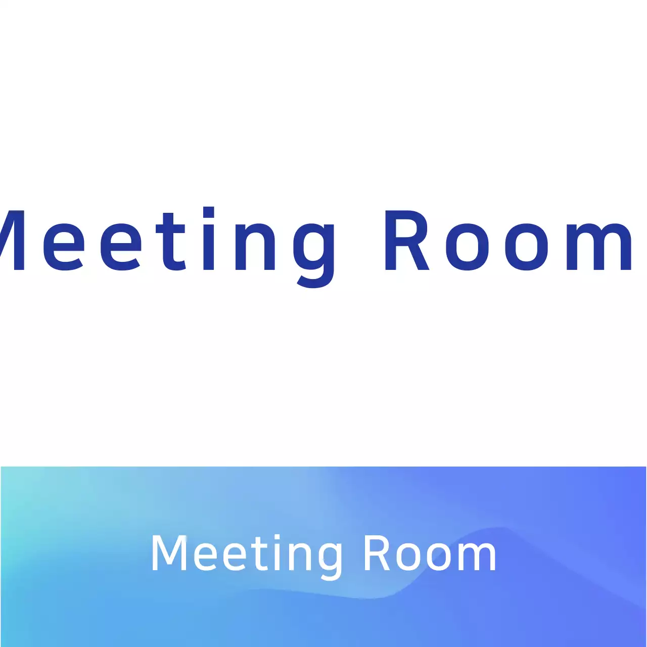 Panduan ruang pertemuan gradien biru