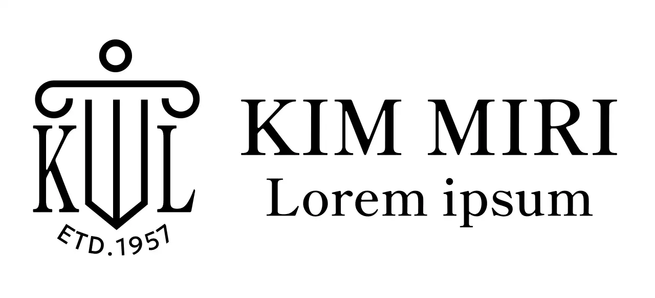 Studio legale con un logo illustrato e un tocco di classe