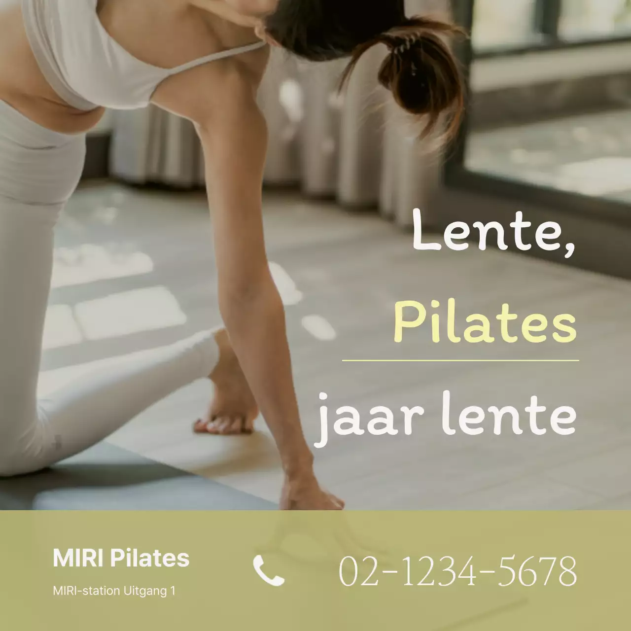 Moderne Pilates promoten in de Abstract