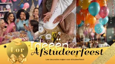 DIY ideeën voor een luxe afstudeerfeest in geel en goud uitgelegd