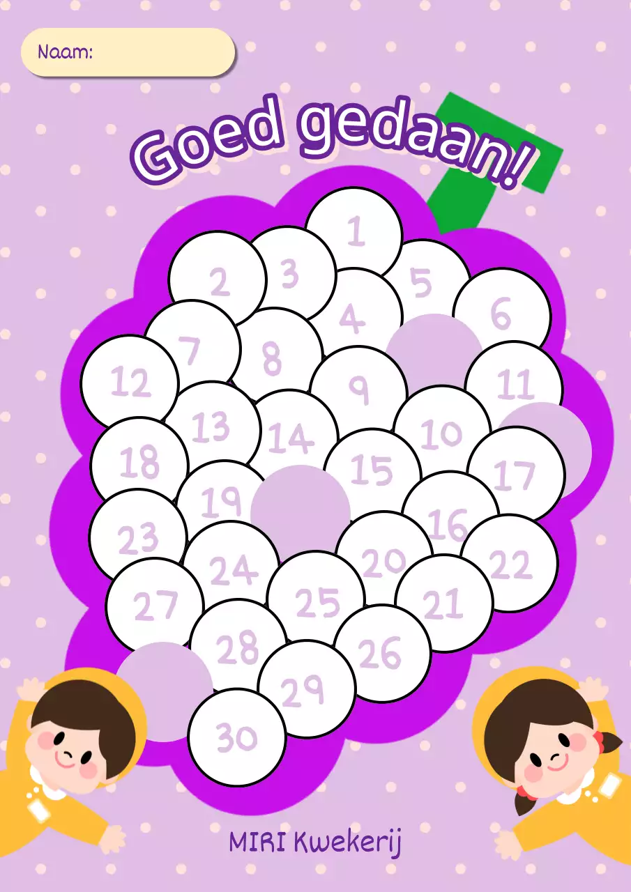 Paars en geel, je hebt het geweldig gedaan Tutorials