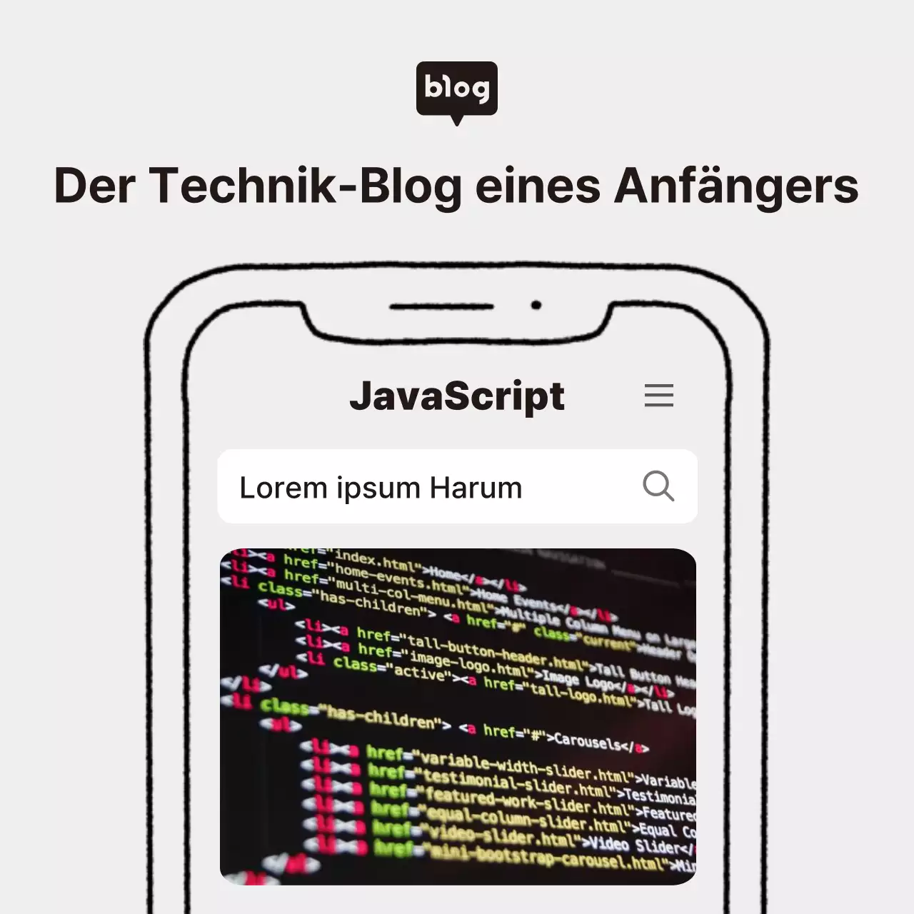 Einfaches blaues Newsletter-Hauptvorschaubild