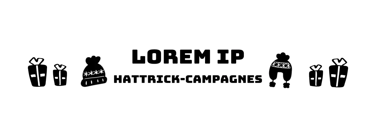 Campagnelogo met illustratie van een schattige breimuts