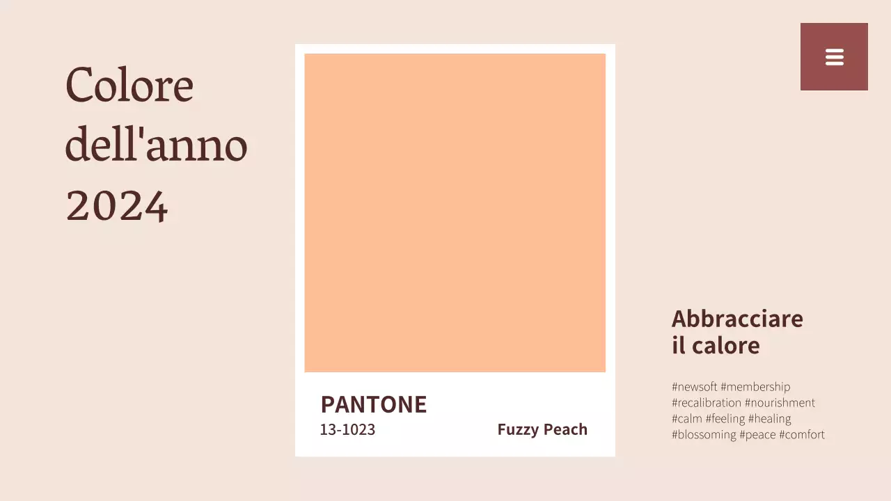 Rapporto sulle tendenze dei colori semplici beige e bianco Risorse