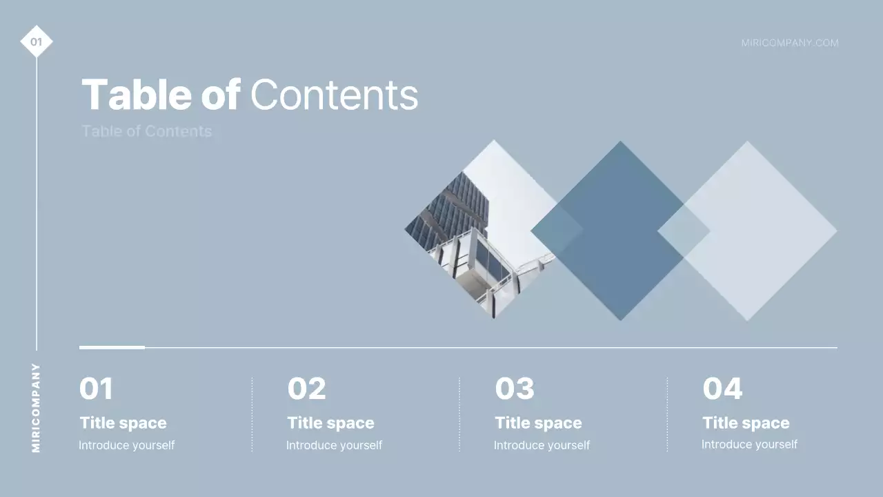 남색의 단순한 공공기관 보고서