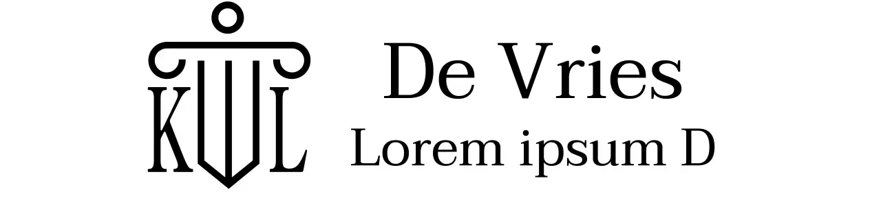 Advocatenkantoor met een geïllustreerd logo en een stijlvolle uitstraling