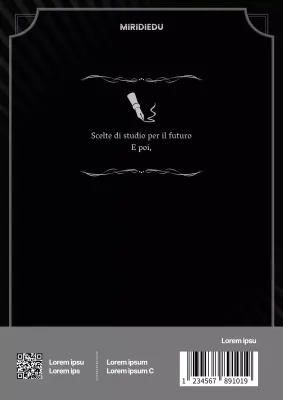 Copertina posteriore predefinita in nero e grigio