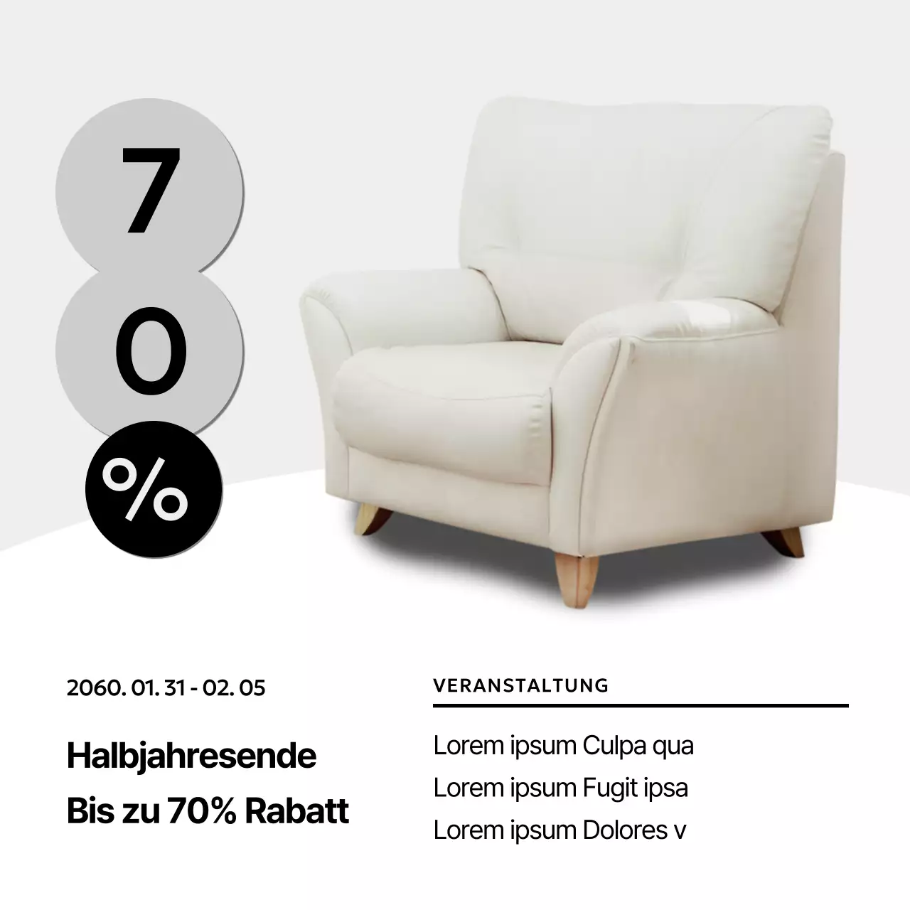 Schwarz-weiße minimalistische Innenraumpfosten der Marke