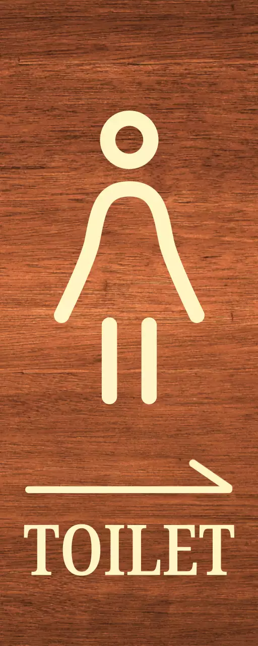 beige vrouw pictogram toilet locatie