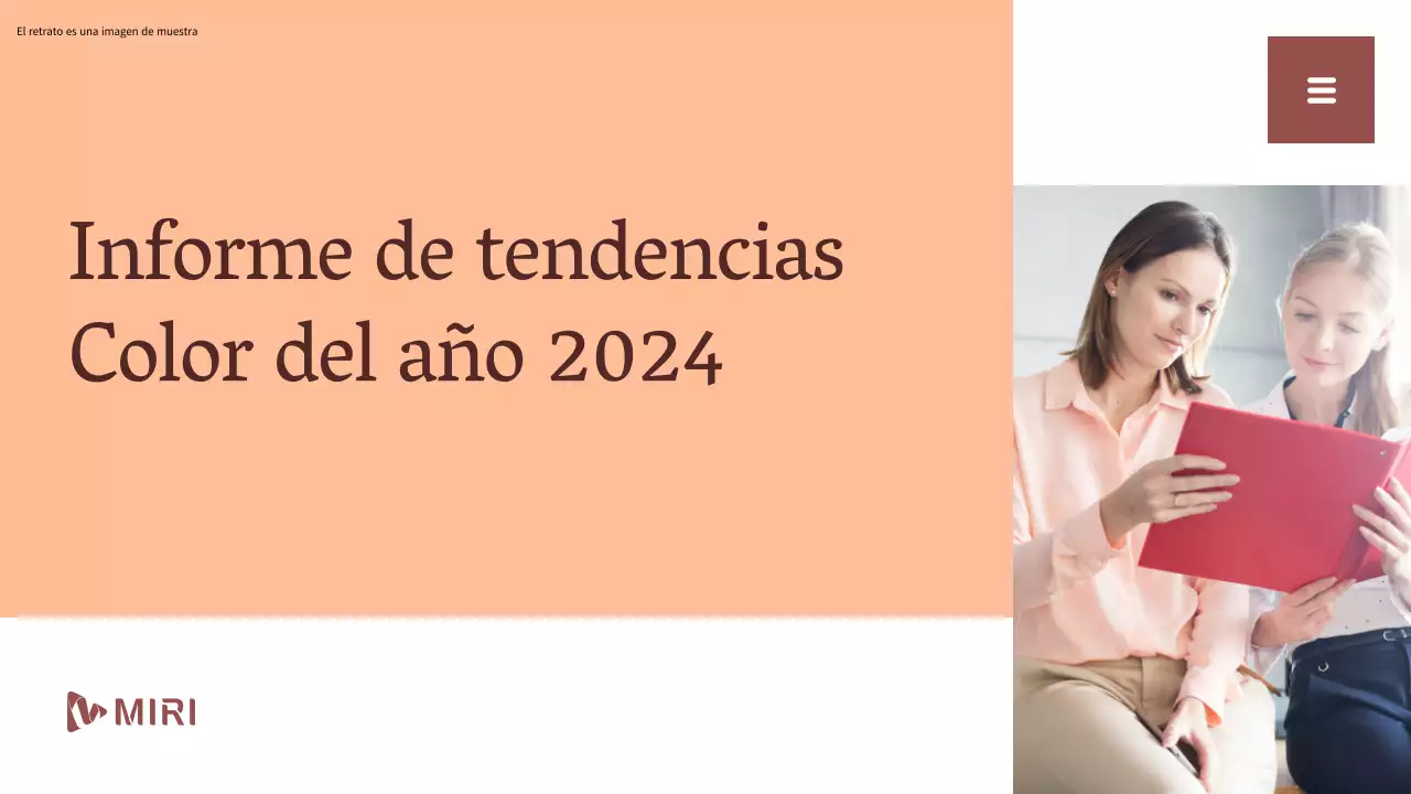 Recursos del informe de tendencias de colores beige y blanco sencillos