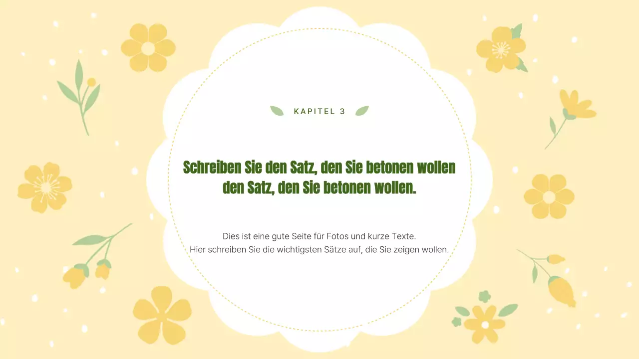 Planer mit gelbem und hübschem floralem Hintergrund