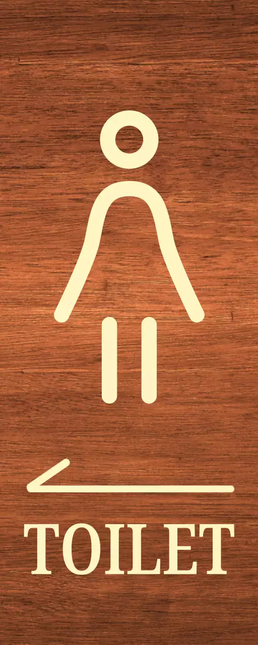 beige vrouw pictogram toilet locatie