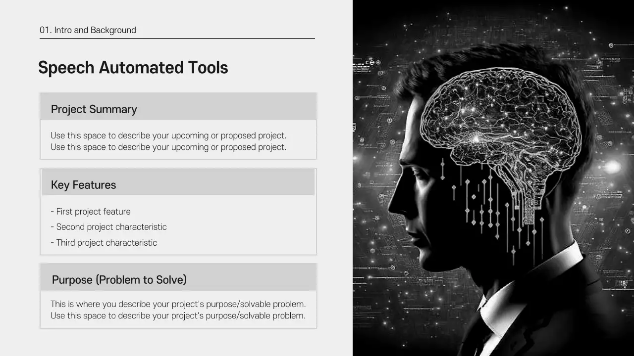 Black Modern Project Proposal Presentation
