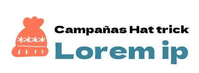 Logotipo de campaña con una simpática ilustración de un gorro de punto