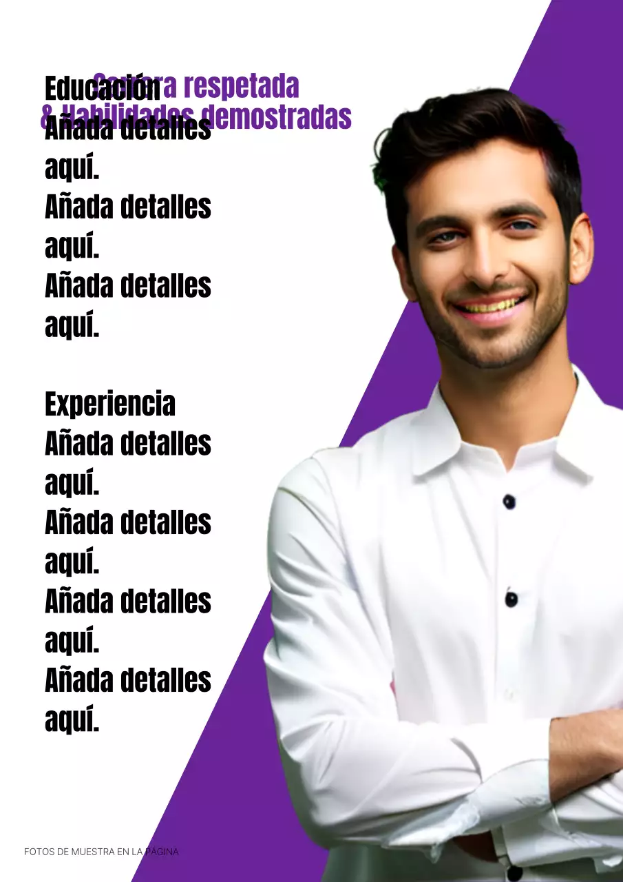 Una sencilla campaña electoral morada