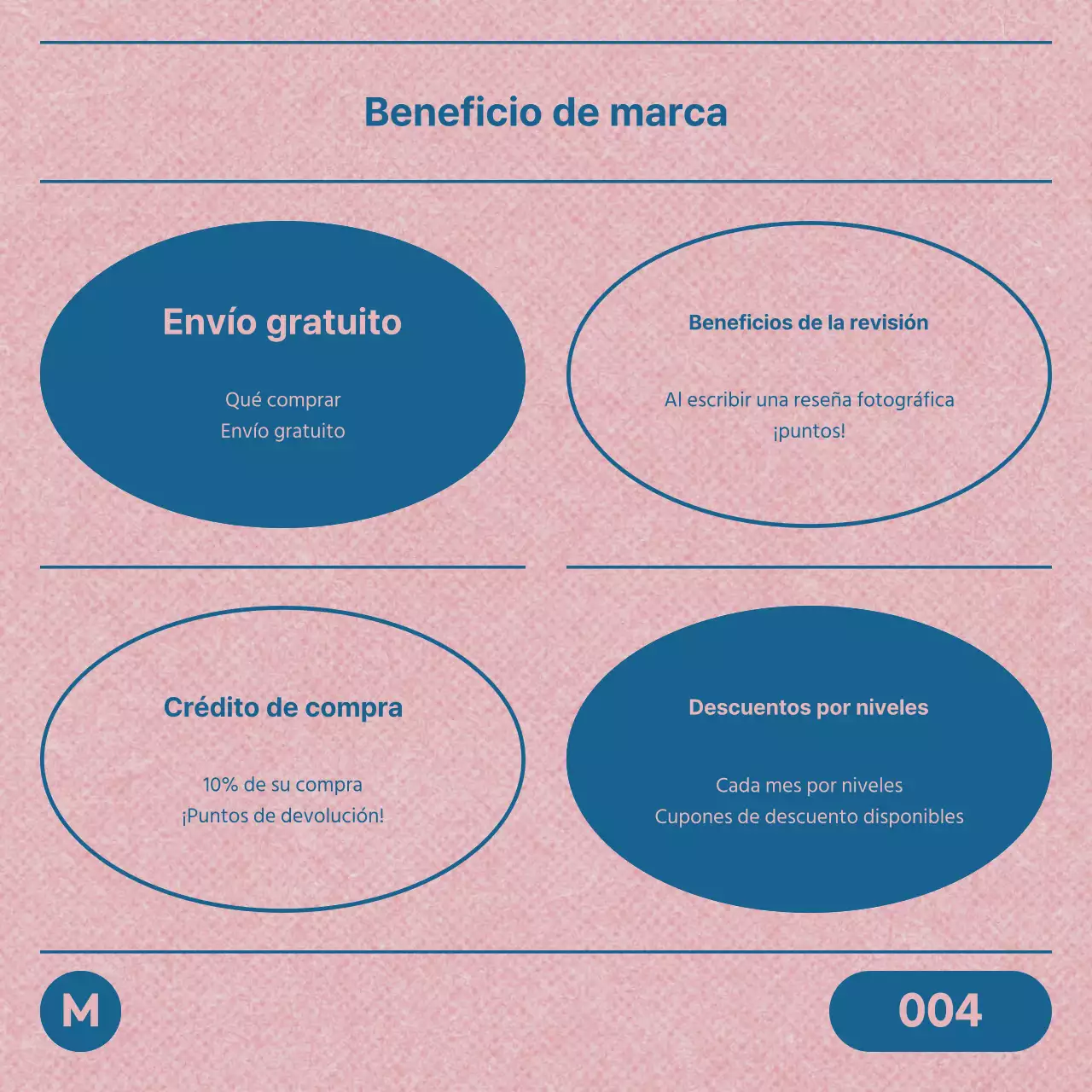 Una declaración de marca de tendencia en rosa y azul