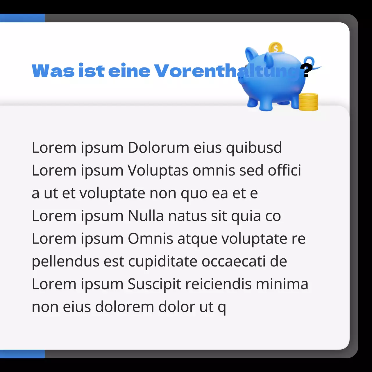 Steuerbuchhaltung schwarz und blau unterlegt