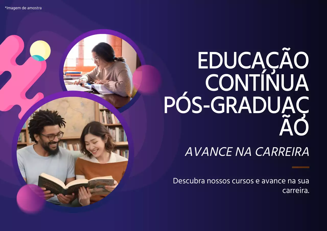 Geometria púrpura e laranja Educação profissional