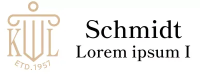 Eine Anwaltskanzlei mit edler Ausstrahlung und einem goldfarbenen Logo
