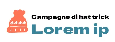Logo della campagna con illustrazione di un simpatico cappello a maglia