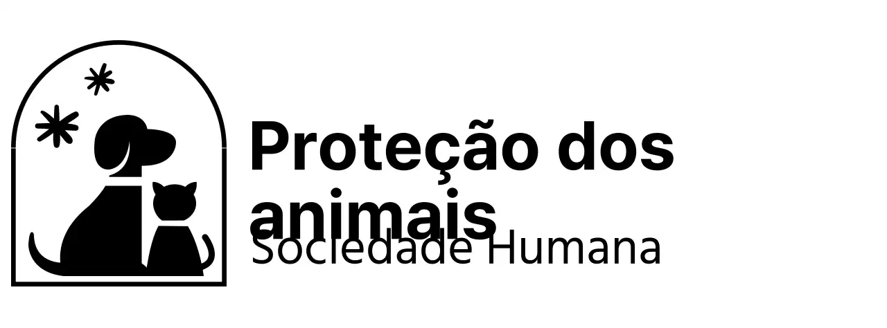 A Humane Society com um logótipo ilustrado de um cão e um gato