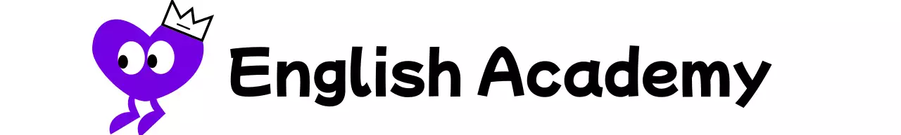 パープルハートキャラクターが可愛いコンセプトの英語アカデミー