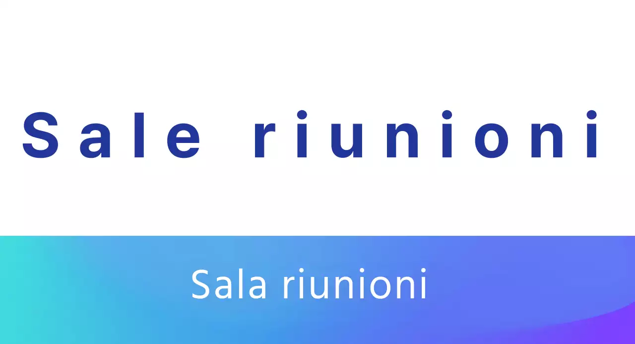 Guida alle sale riunioni con sfumature blu