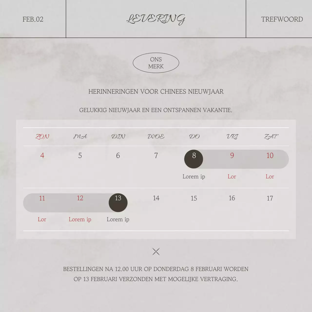 Beige en bruin voor moderne emotionele branding