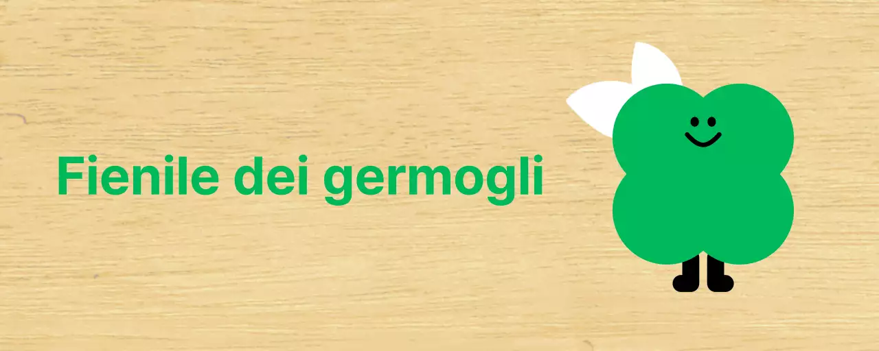 Pianta verde carattere carino classe Kindergarten