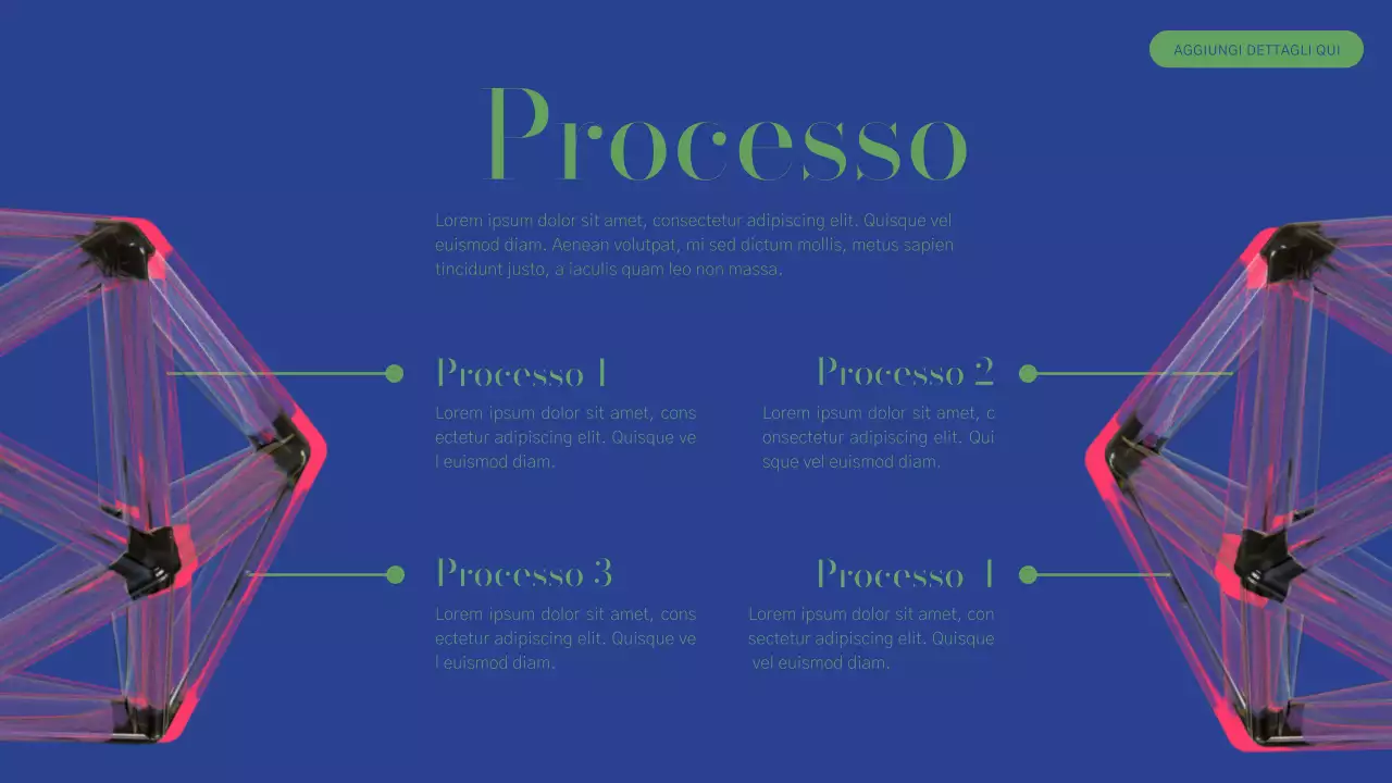 Rapporto sul profilo aziendale moderno verde e rosa