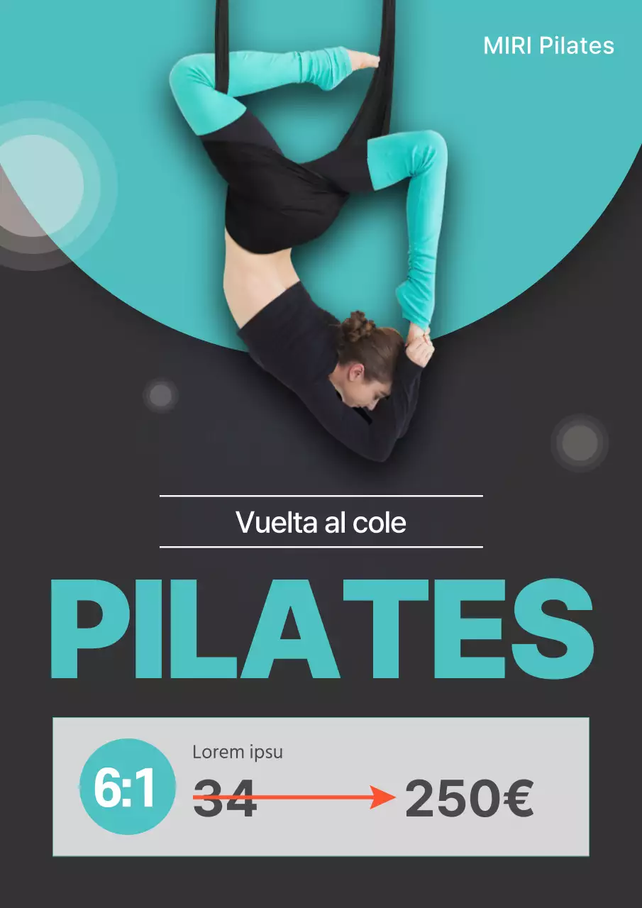 Anuncio minimalista de entrenamiento para las vacaciones escolares con fondo negro