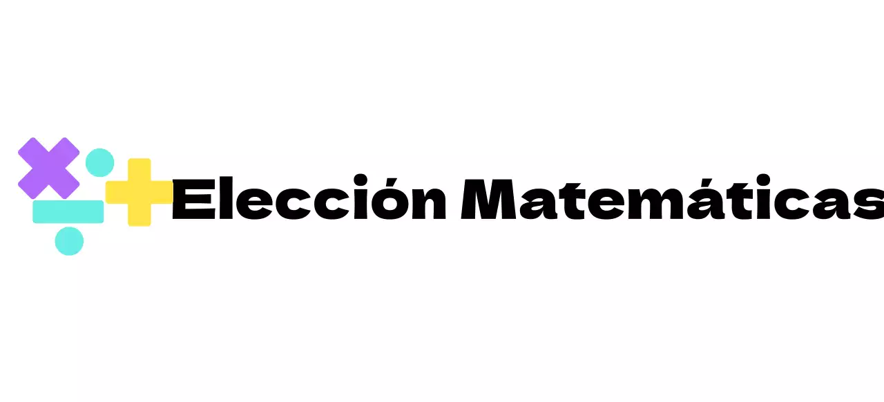 Concepto de logotipo de escuela de matemáticas con símbolo matemático multicolor