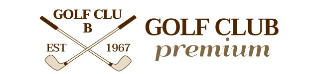 Golf clubs with a brown color logo for a classy feel