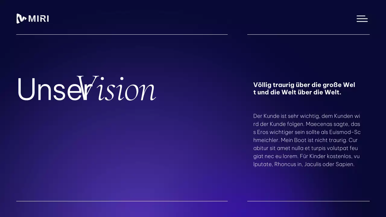 Modernes, professionelles Business-Profilmaterial in Lila und Weiß