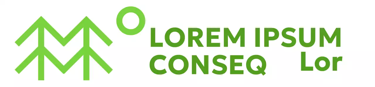 Einfacher Naturschutz mit Baumillustrationen und grünen Farben