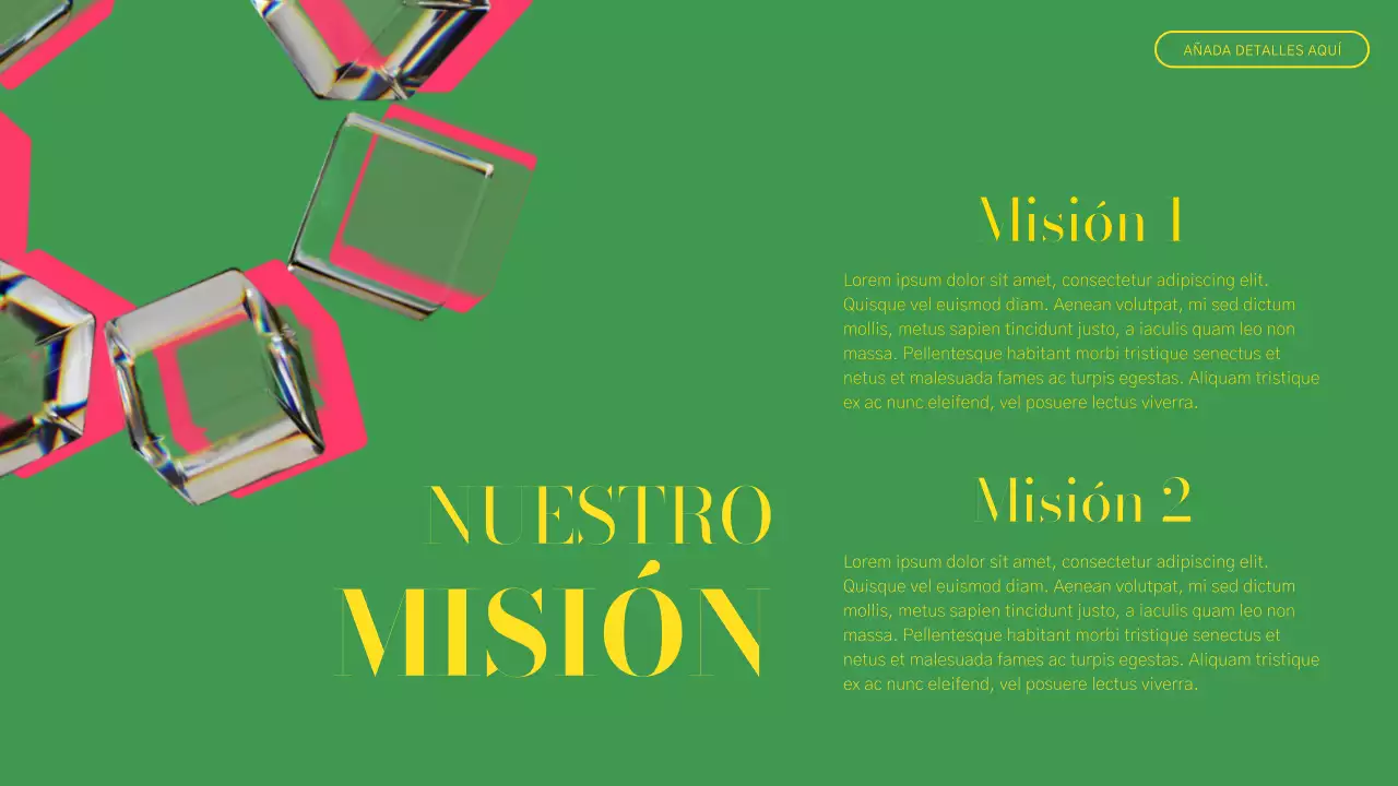 Informe sobre el perfil de la empresa moderna verde y rosa