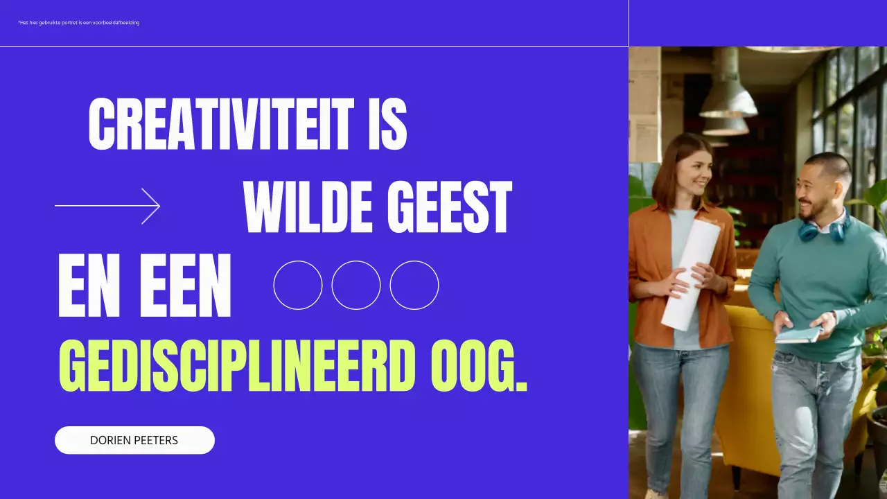 Blauw en neon modern zakelijk profielmateriaal