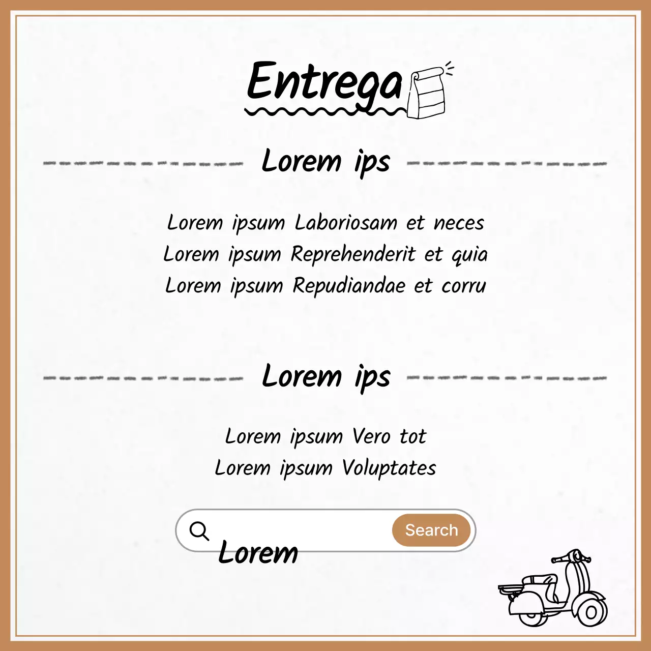 Anuncios de cafés marrones y acogedores