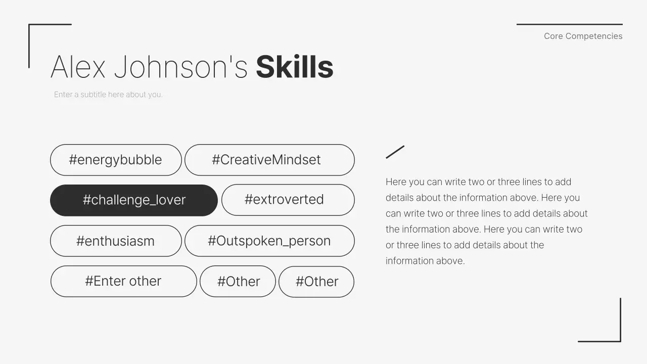 화이트 미니멀 포트폴리오 이력서 프레젠테이션