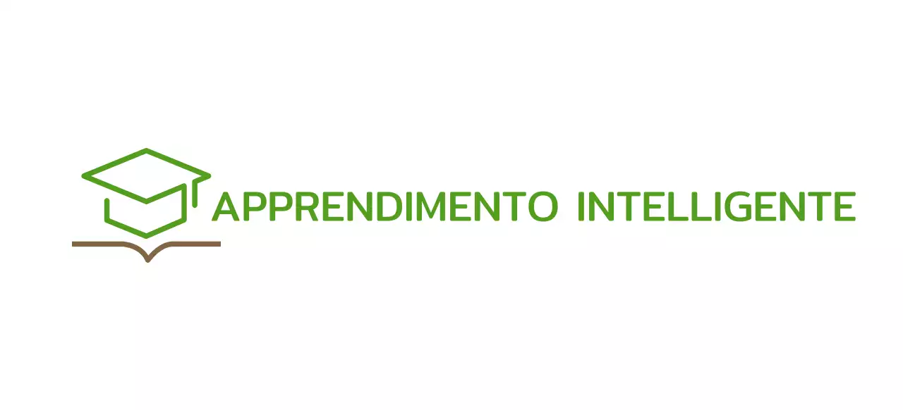 Smart Learning con cappello verde da scapolo e logo con illustrazione del libro